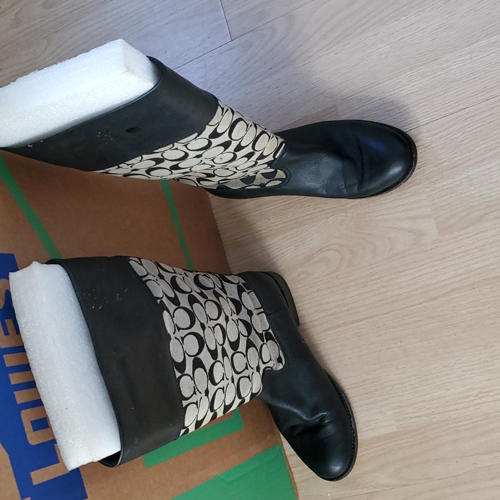 Boots Coach insignia/Blk leather
